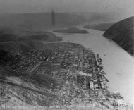 Birds Eye View of Dawson City, July 1902.