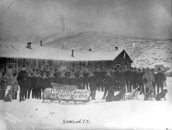 Christmas Greeting from Dawson City, YT, c1900.
