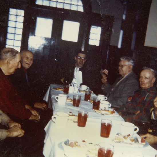 Dinner at St. Mary's Home for the Elderly, c1965.