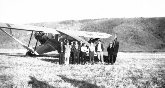 Ballanca Airplane at Callison Airfield, c1940.