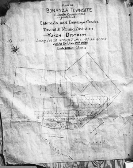 Plan of Bonanza Townsite, October 3, 1899
