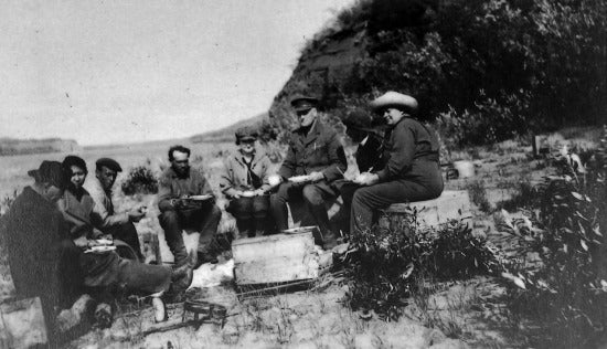 Group Portrait at Camp, c1920.