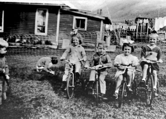Children on Bicycles, c1930.