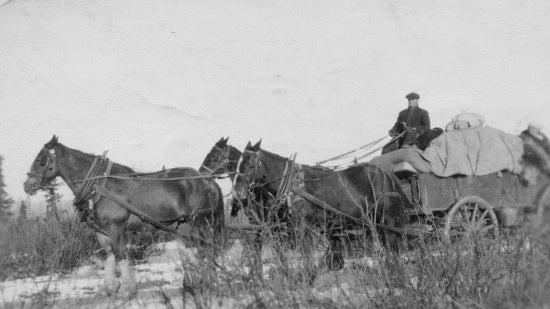 Horse Drawn Wagon, c1915.