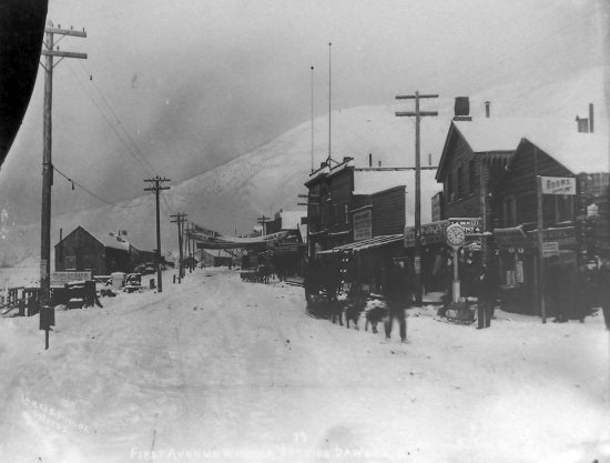 First Avenue, Dawson City, c1900.