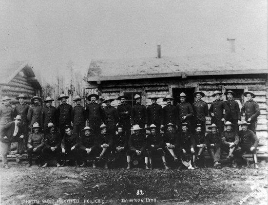 Northwest Mounted Police, Dawson City c1900.