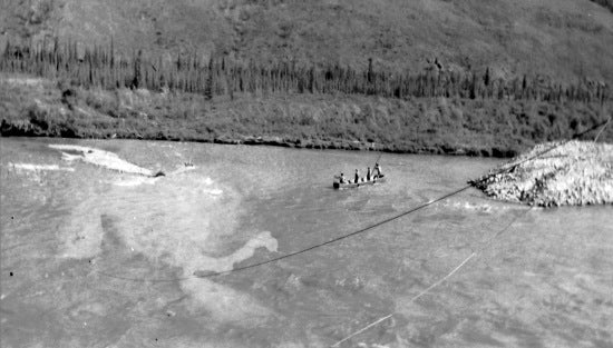 Setting Power Cable for Dredge No. 2, c1937.