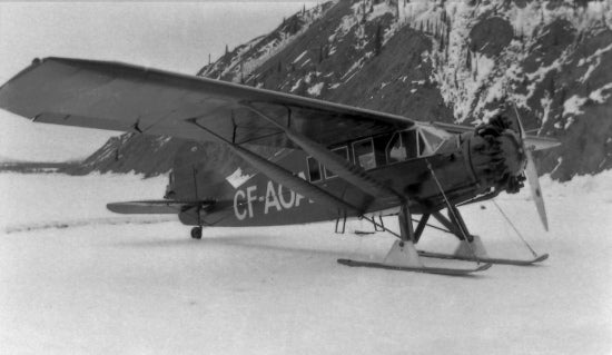 Airplane on Skiis, c1937.