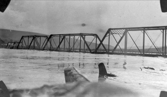 Klondike Mines Railway Bridge, May 1925.