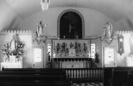 Interior, St. Mary's Hospital Chapel, c1950.