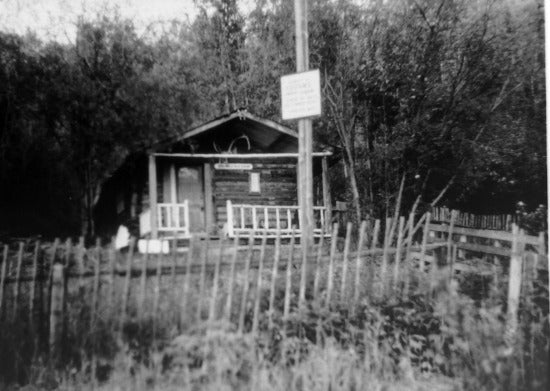 Robert Service Cabin, c1959.