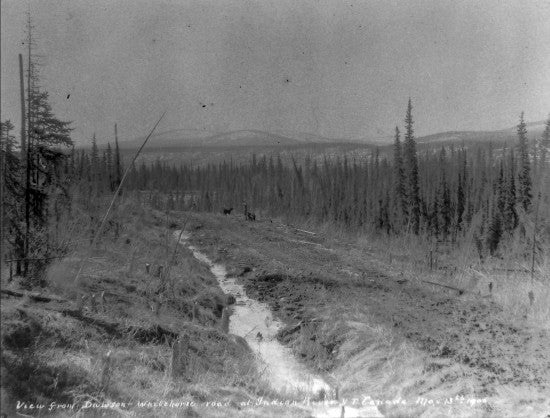 View from Dawson Whitehorse Road at Indian River, May 13, 1906.