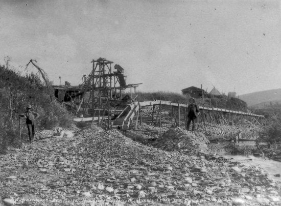 F.G. Rodenkarch No. 4 Below Readford's Discovery Quartz Creek, July 22, 1906.