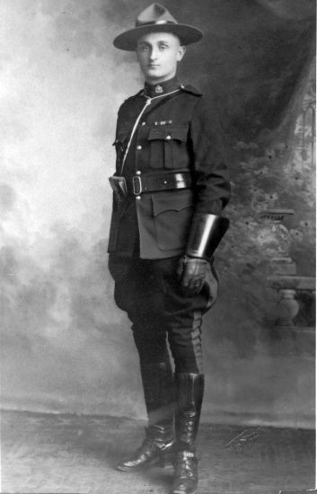 Royal Canadian Mounted Police Officer, Andrew Cruickshank, 1924.