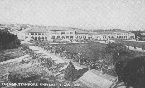 Facade Stanford University, 1923