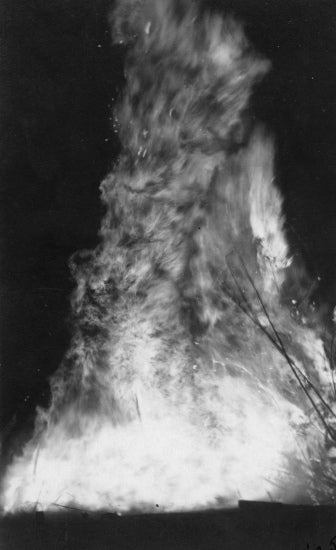 Big Game Bonfire, Stanford University, c1924.