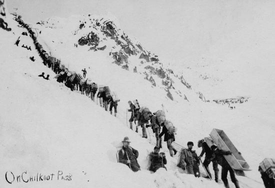 On Chilkoot Pass, c1898.