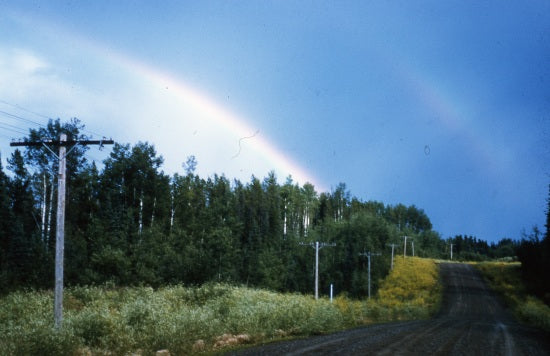 Rainbow Over the Alaska Highway, 1963.