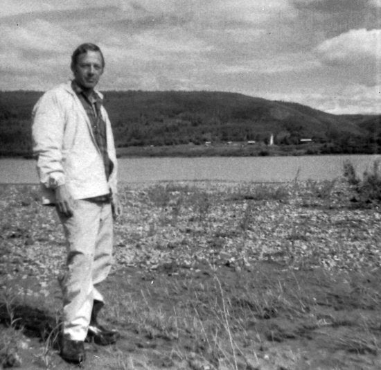 Ed Jones on Sister's Island Sandbar, 1976.