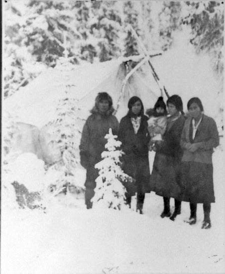 Members of the Simon Family at Winter Camp, 1941.