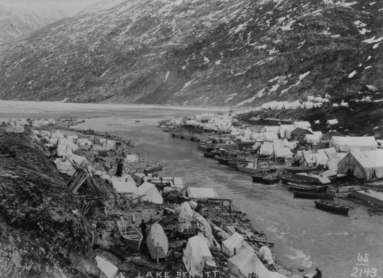 Lake Bennett, c1898.