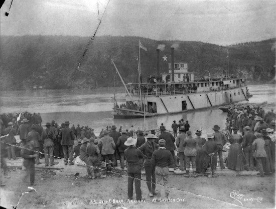 S.S. John C. Barr Arrival at Dawson City, c1898.