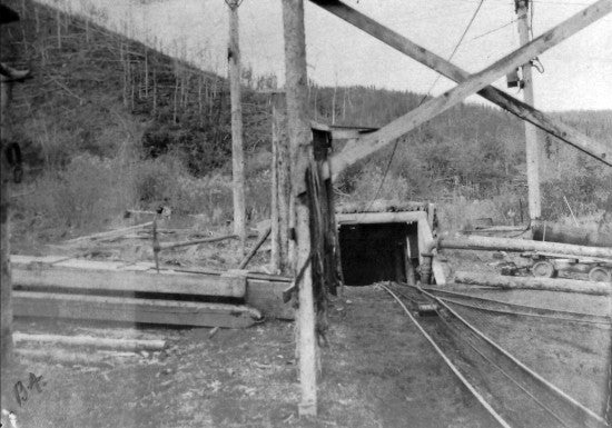 Coal Creek Mine Entrance, c1915.