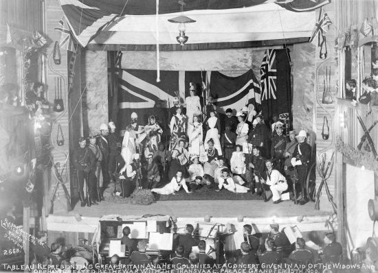 Tableau Representing Great Britain and Her Colonies, February 15, 1900.