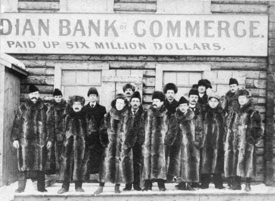 Pioneer Bankers, Canadian Bank of Commerce, c1900.