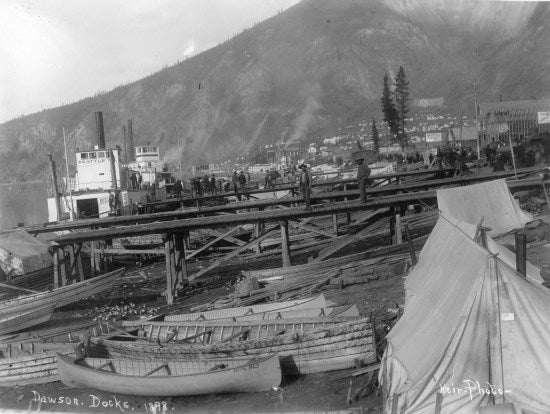 Dawson City Docks, 1898.