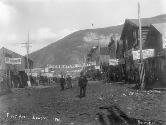 First Avenue, Dawson City, 1898.