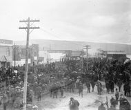 Dawson City Street Scene, c1898.
