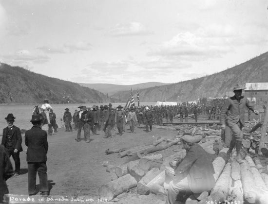 Dawson City Parade, July 4, 1899.