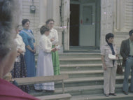 Dignitaries at the Old Territorial Administration Building, c1981.