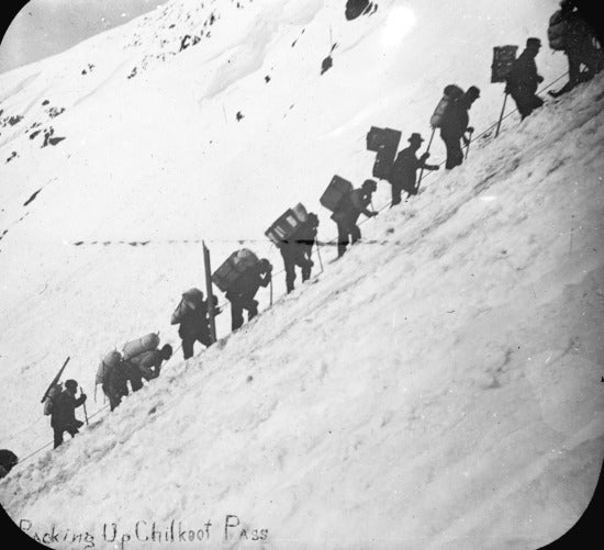 Packing Up Chilkoot Pass, c1898.
