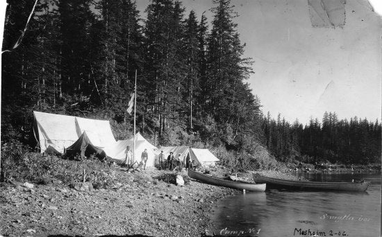 Camp No. 1, Snug Harbour, Alaska, February 1906.