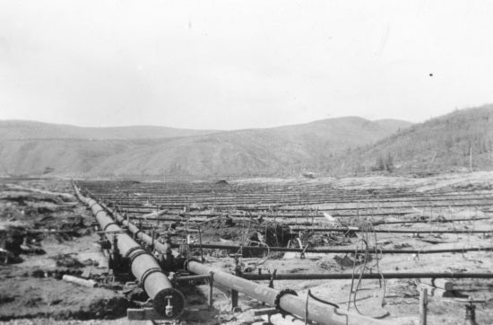 Pipelines for Thawing, Arlington Camp, 1937.