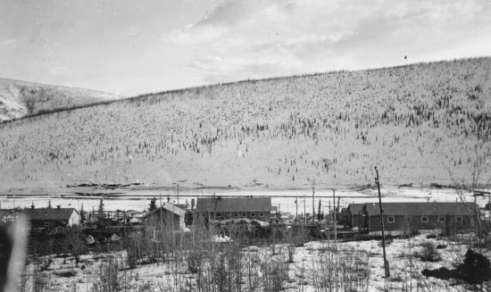 Mining Camp, Middle Dominion Creek, 1938.