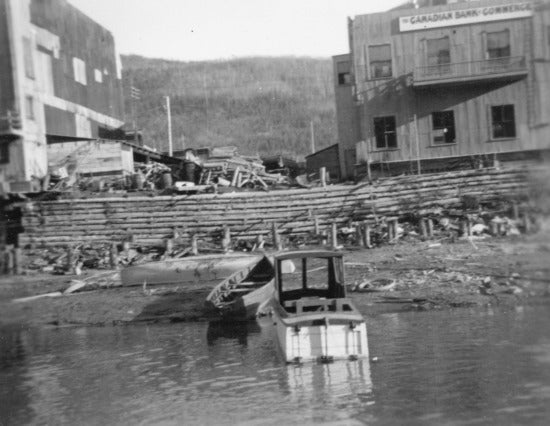 Front Street from the Yukon River, 1939.
