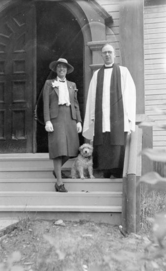 Reverend and Mrs. W. Valentine, St. Paul's Church, August, 1941.