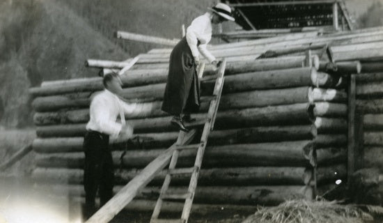 At the Fox Ranch, c1912.