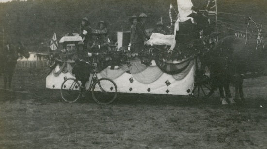 Girl Guide Float, Discovery Days Parade, August 17, 1916.