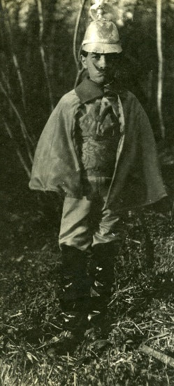Hubert Clements as the Kaiser Wilhelm, c1916.
