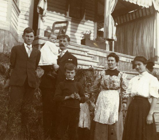 The Shaw Family and their Home, c1916.