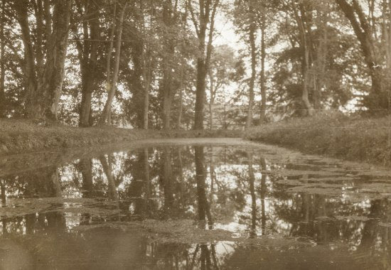 Moat at Beaulieu Abbey, c1922.