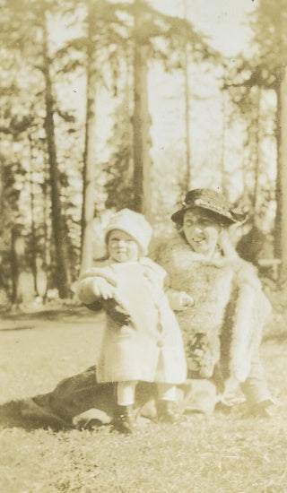 Margaret McCarter and son, Charles, 1920.