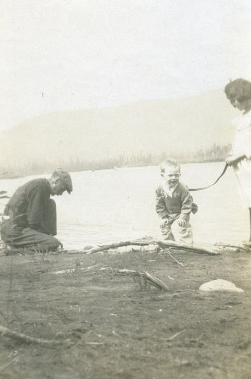 Cleaning Fish at Rock Creek, 1920.