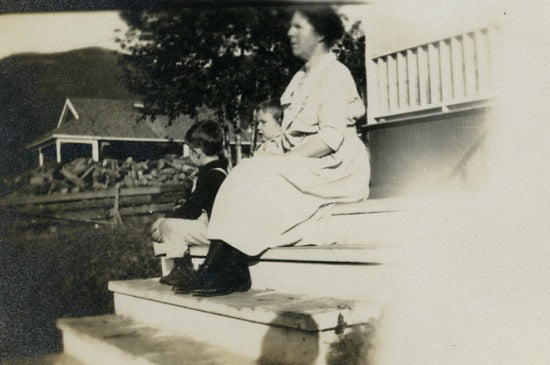 Helen McCarter and Charles and Helen Thornback, c1921.