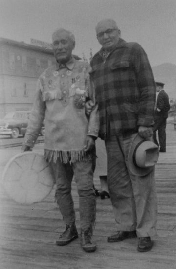 Patsy Henderson and Jack Stewart at Carcross, YT, c1948.