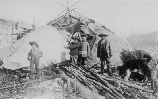 First Nations Camp, c1900.